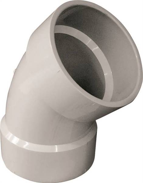 Genova Products 30660 6 In 45 Degree Elbow PVC Schedule 40