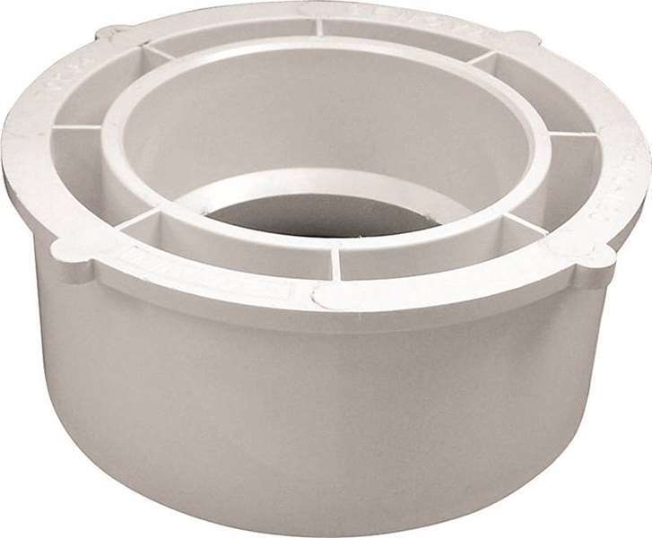 Genova Products 30264 Red Bushing 6 In x 4 In PVC Reducing Pipe Fitting