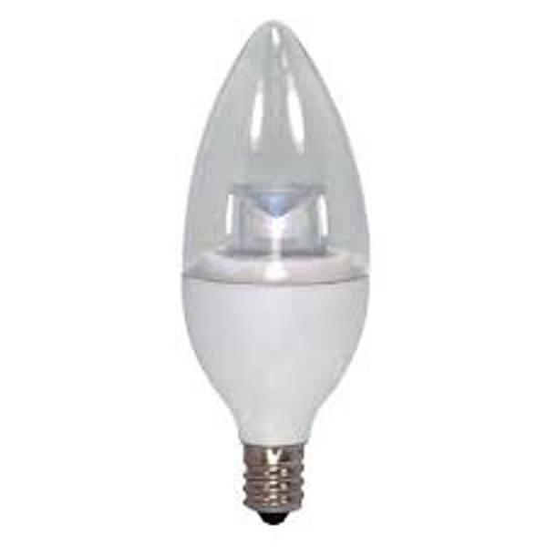 Satco S8951 LED Bulb 4.5 Watts Warm White Candelabra Base 120V Dimmable