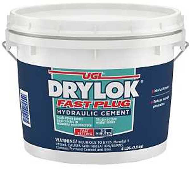 United Gilsonite 00917 Hydraulic Cement 4 L Gray Fast Plug