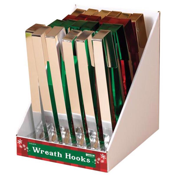 Gerson Company 2310770 Wreath Hanger 12 In Assorted Color Shiny