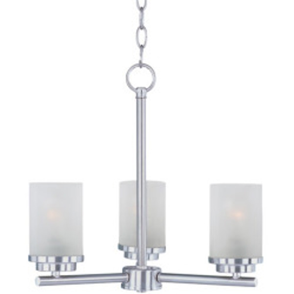 Maxim Lighting 10203FTSN 3 Light Chandelier 18 In Ceiling Light Satin Nickel