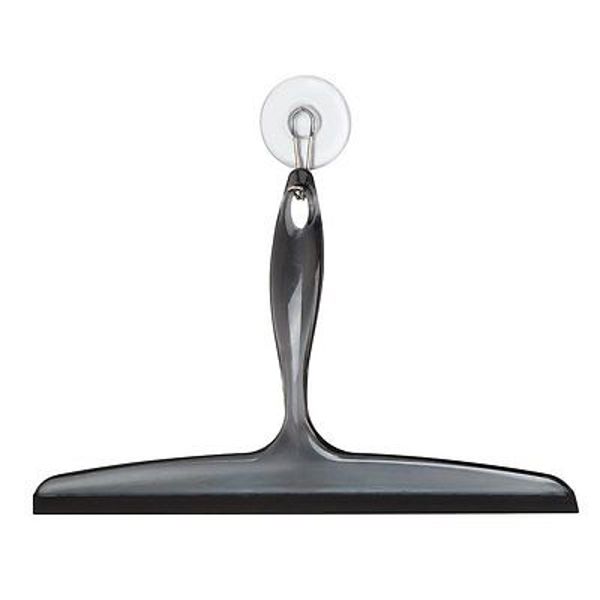 InterDesign 59152 Clara Squeegee Smoke Color Clear Durable Plastic