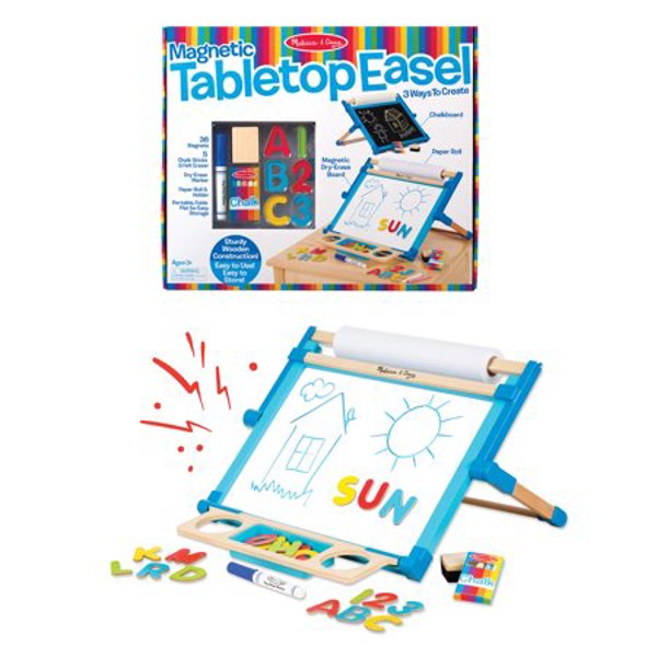 Melissa & Doug 2790 Tabletop Easel Magnetic Double-Sided