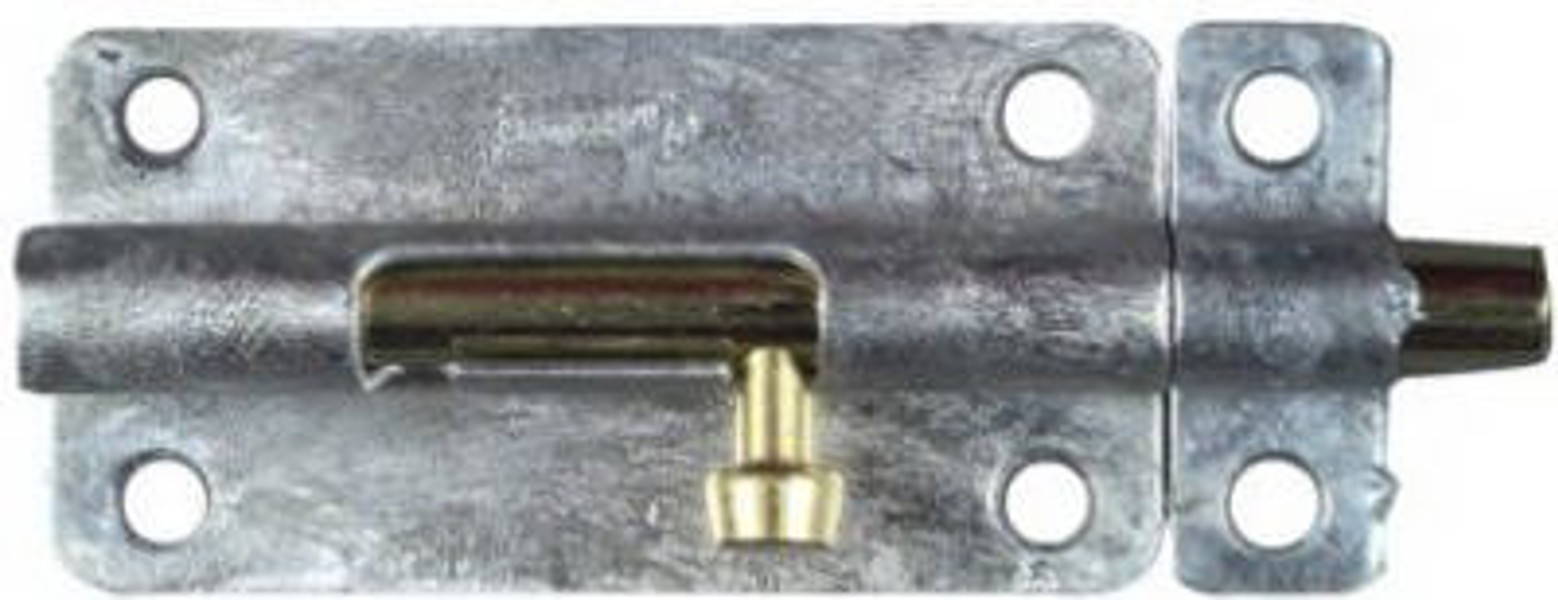 National Hardware N151-894 Barrel Bolt 4 In Steel Galvanized
