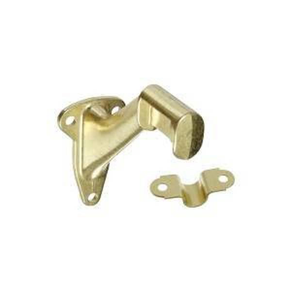 National Hardware N243-642 Hand Rail Brackets With Strap 250 Lb Die Cast Zinc Brass
