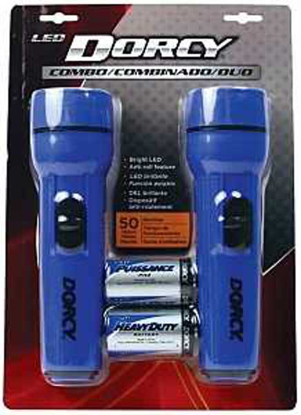 Dorcy International 41-2594 Flashlight 3 LED Plastic with Batteries