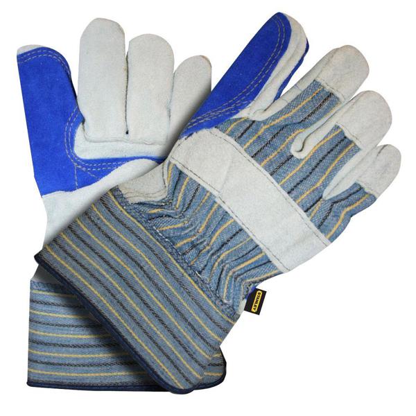 Cordova Gloves S73611 Large Gloves Grey Blue Shoulder Double Canvas Back