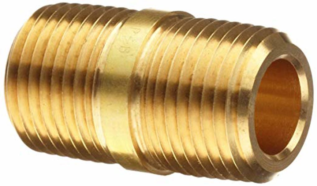 B&K Industries 463-001 Brass Red Nipple 1/2 In X Close