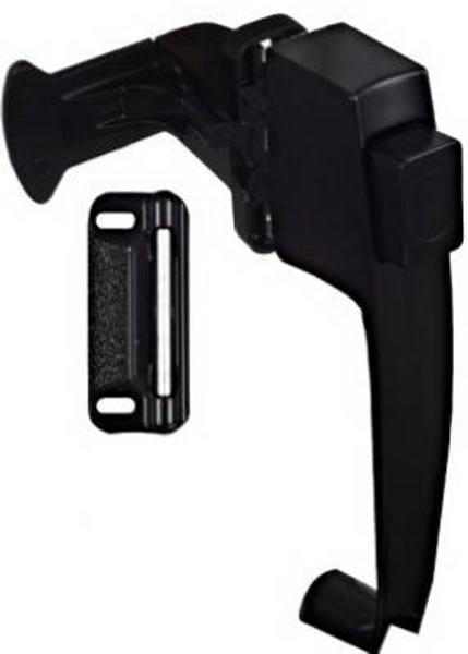 National Hardware N178-350 Push Button Latch Zinc 5/8 To 2 In Black