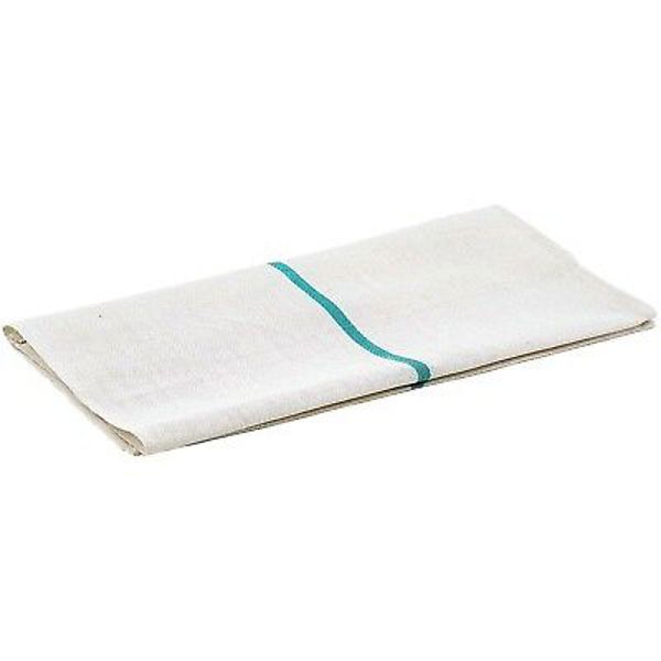 Winco BTH-2028G Herringbone Towel Green Stripe