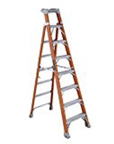 Louisville Ladder FXS1508 2-In-1 Step Ladder 300Lb Duty Rating 8 Ft