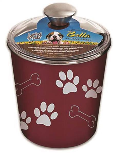BOSS PET PRODUCTS 7480 Storage Container Merlot Bella Bowl Canister