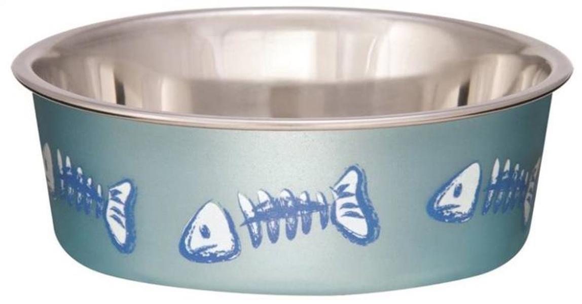 BOSS PET PRODUCTS 7750 Pet Feeding Bowl Blue for Cats Bella Bowl