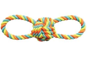 WB15522 11 In Rope Ball Pet Toy