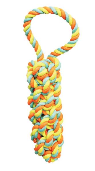 BOSS PET PRODUCTS WB15531 Monkey Fist Rope Pet Toy 13 In