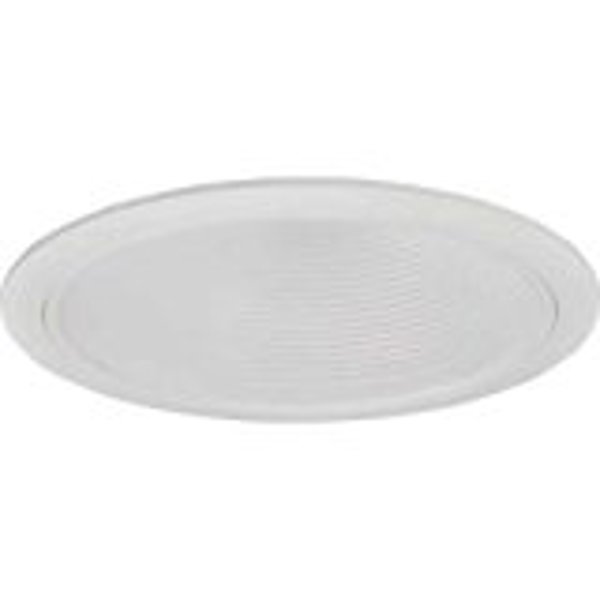 Barnett Brass & Copper 298889 Recessed Lighting 6 In White Metal Baffle with White Trim R30 White