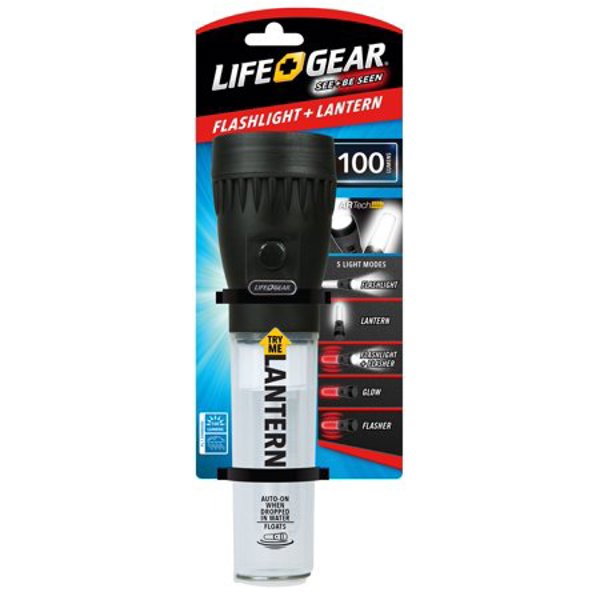 Life Gear LG02 10160 Flashlight Clear LED Lightweight Compact Design