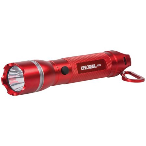 Life Gear AA35-60538-RED Search Flashlight 250 Lumen Red