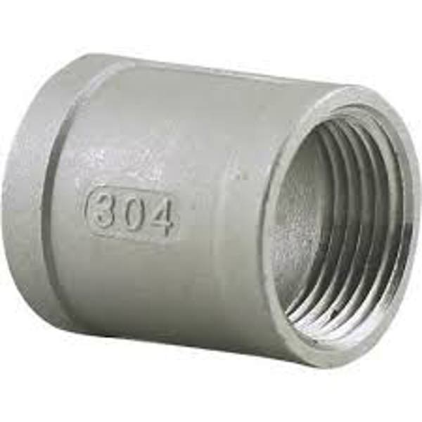 BOSHART INDUSTRIES U2-SSC-07 Coupling 3/4 In 304 Stainless Steel
