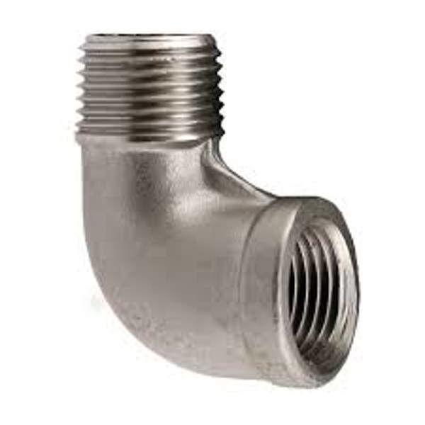 BOSHART INDUSTRIES U2-SSSE-05 1/2 In 304 Stainless Steel Elbow