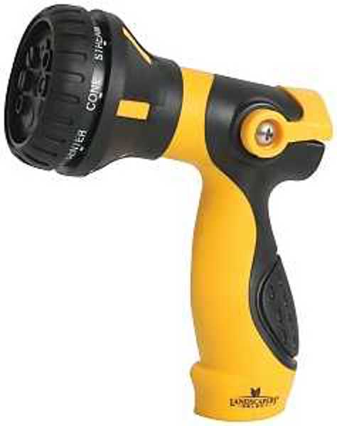 Landscapers Select RR15182 8 Pattern Hose Nozzle ABS Head Female Yellow