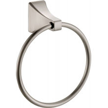 64028 Satin Nickel Towel Ring