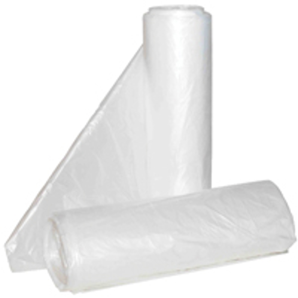 Aluf Plastics HC-243306C Clear Trash Bag 12-16 Gal Capacity 33 X 24 X 6 Inch High Density HDPE