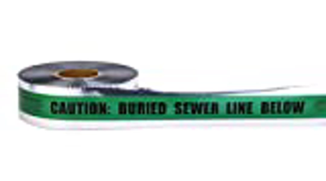 Mutual Industries 17774-00038-3000 Green Detect Sewer Tape 3 In X 1000 Ft