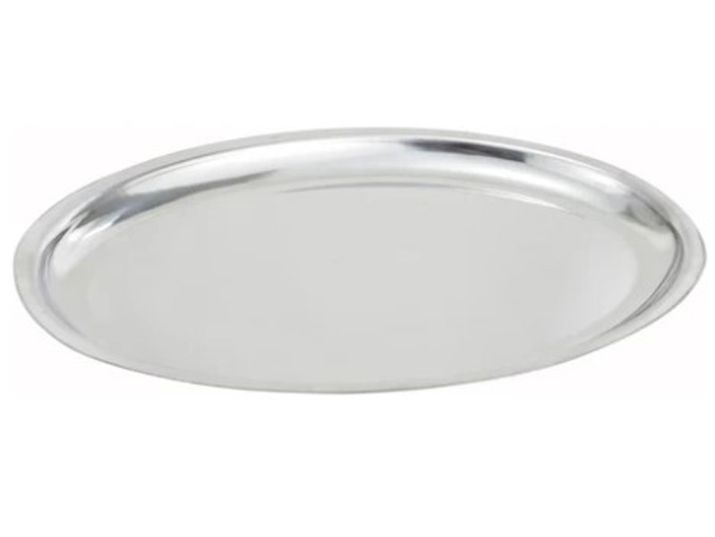 Winco SIZ-11 Sizzling Oval Platter Stainless Steel