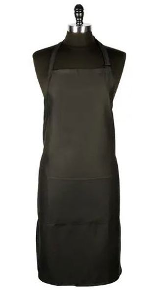 Mercer Culinary M61110BK Bib Apron Black with Pocket