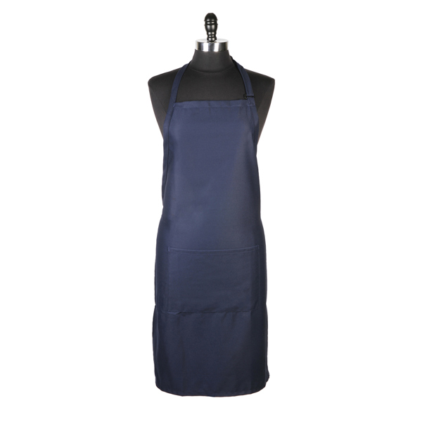 Mercer Culinary M61110NB Bib Apron Navy Blue with Pocket