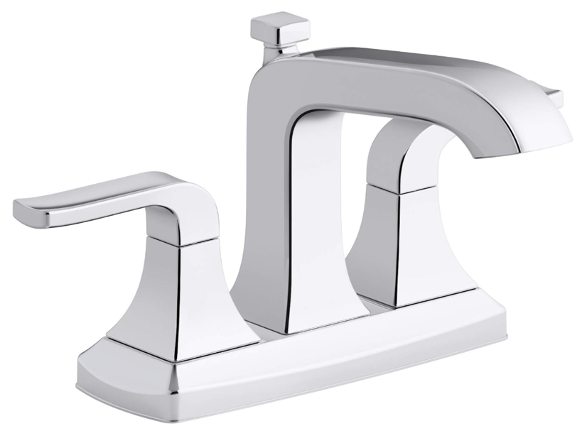 Kohler R76215-4D-CP Rubicon Faucet 4 In Centerset 2-Handle Polished Chrome