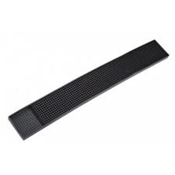 Browne Foodservice 57486602 Bar Mat Black 24 Inch x 3 Inch Rubber