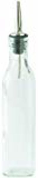 Winco GOB-8 Square Oil and Vinegar Cruet 8 Oz Stainless Steel Pouring