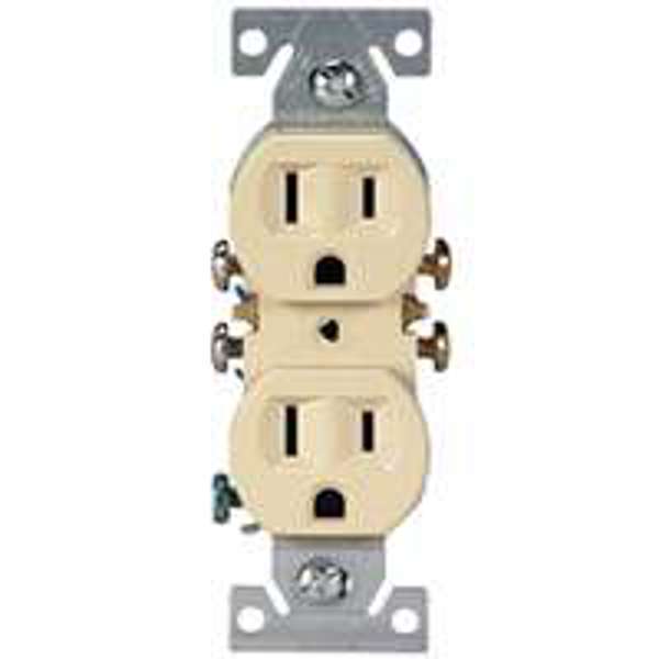EATON-COOPER WIRING 270V10 Duplex Receptacle Ivory Grounding
