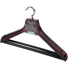 3126 3 Pack Mahogany Suit Hanger