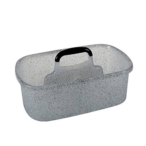 26109-WHITE Kennedy International 26109 Shower Caddy White Granite Look