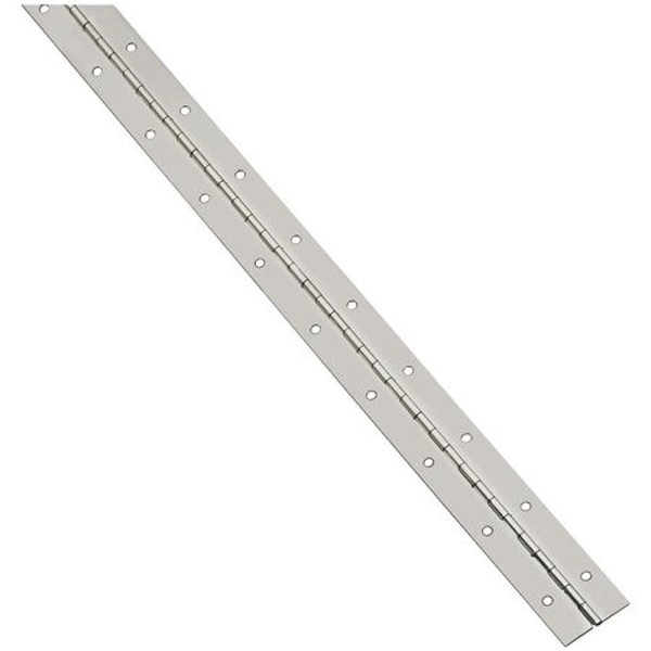National Hardware N148 221 Continuous Hinge 1 1/16 Inch Width 30 Inch Length Nickel Finish