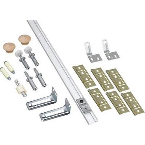 National Hardware N343-723 Bi-Fold Door Hardware Set 48 In White