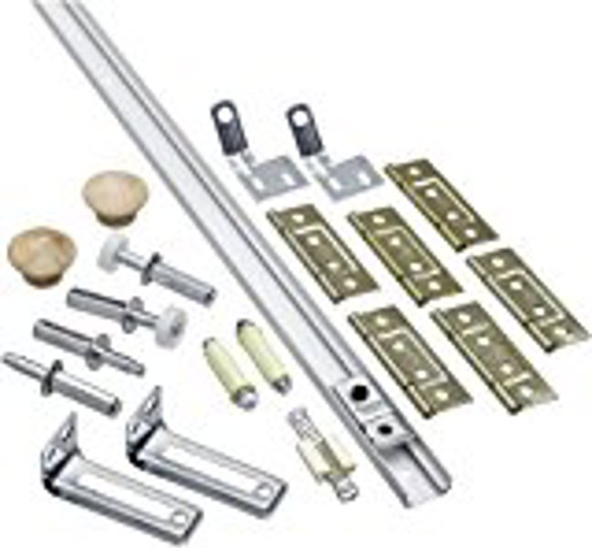 National Hardware N343-749 Folding Door Hardware Set 72 In White