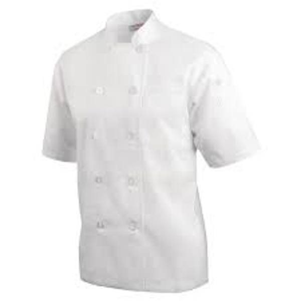 Chef Works JLCV-WHT-L Large White Chef Coat Basic Cool Vent