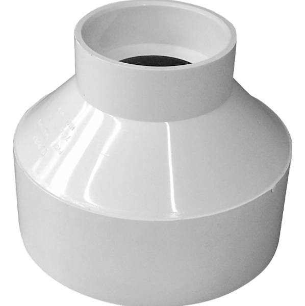 Genova Products 193025 Reducing 4x2 DWV Hub Coupling White