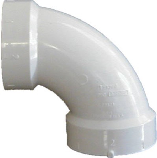 Genova Products 72814 90 Deg DWV Sch 40 Elbow 1-1/4 In PVC