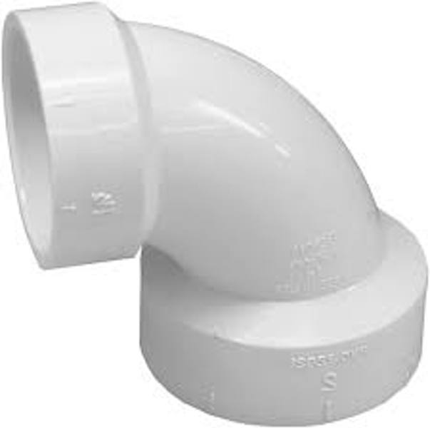 Genova Products 72821 90 Deg Elbow 2x1-1/2 In PVC DWV