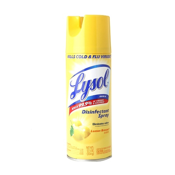 Air Wick CELD87871 Disinfectant Spray 12.5 Oz Lemon Breeze Scent Freshens and Disinfects