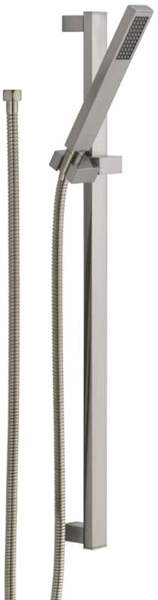 Delta Faucet 57530-SS Single-Setting Hand Shower Stainless Steel Slide Bar