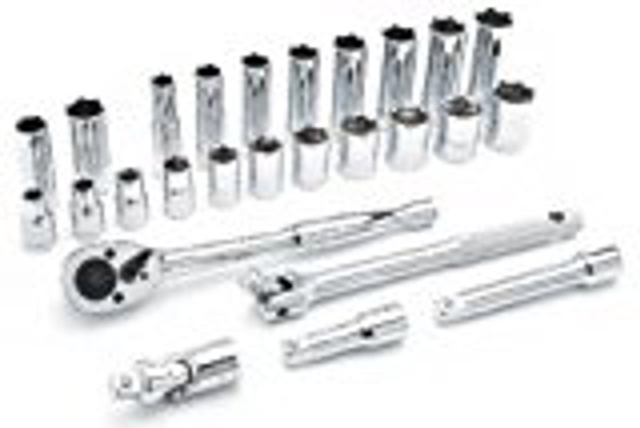Performance Tools W32901 26 Piece Socket Set 1/2 In Drive SAE