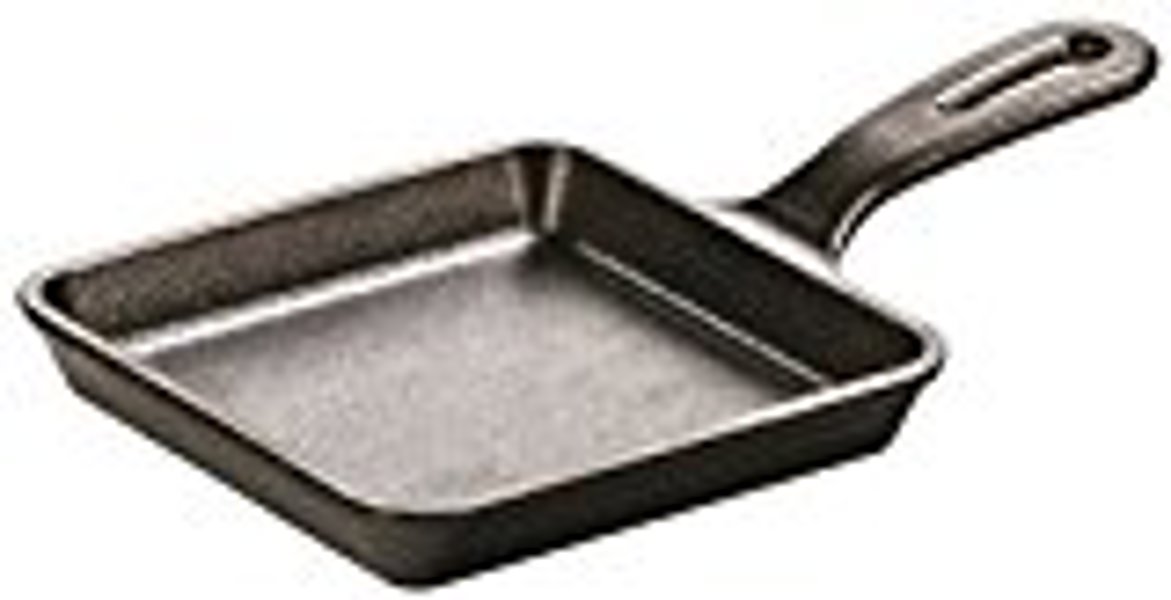 Lodge MFG CO L5WS3 Pre-Seasoned Cast Iron Square Skillet 5 In
