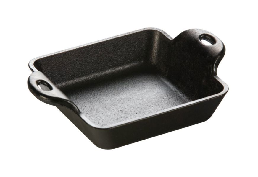 Lodge MFG CO HMSS Mini Square Cast Iron Server 10 Oz Heat Enhanced